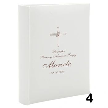 Album komunijny wsuwany na 100 zdjęć 15x21 personalizowany 5 wzorów